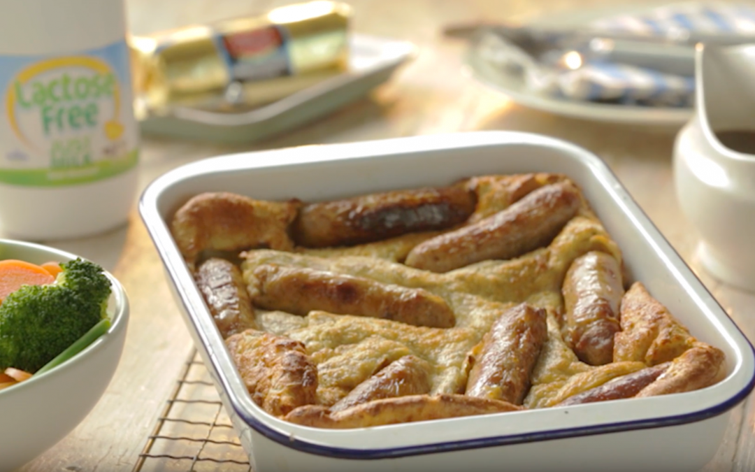 Lactose Free Toad in the Hole with an Italian Twist