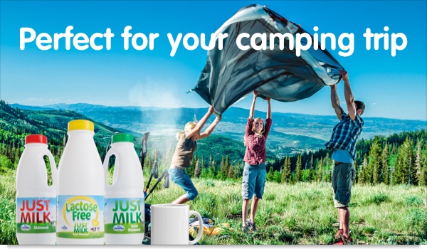 Enjoy JUST MILK any time, any place, anywhere!