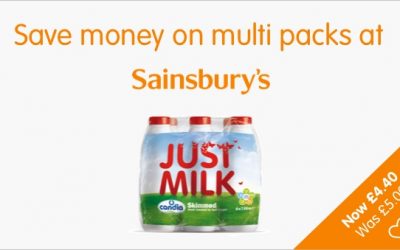 Save money on JUST MILK