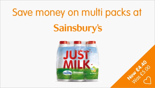 Save money on JUST MILK