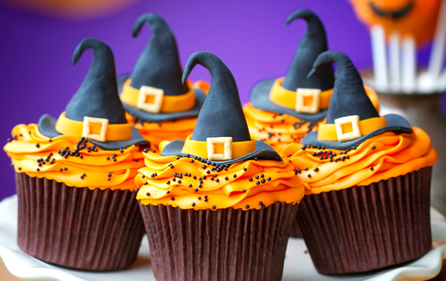 Halloween Sticky Toffee Cupcakes