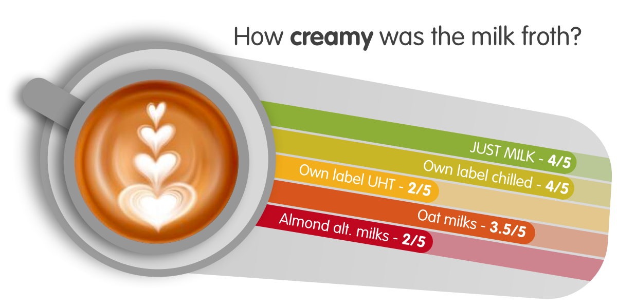 How creamy was the milk froth?