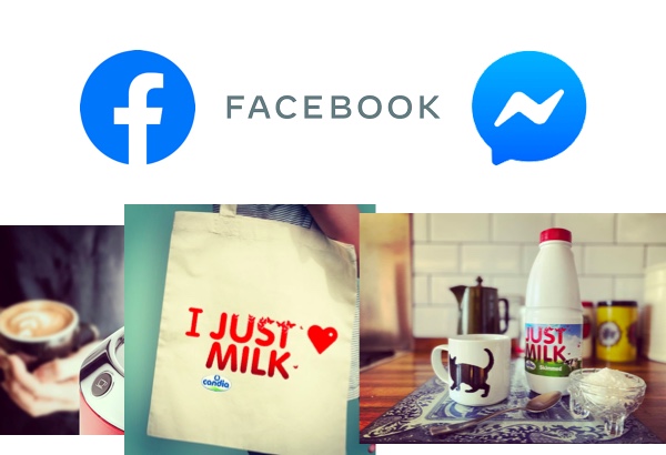 Like JUST MILK on Facebook