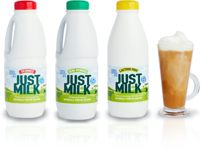 JUST MILK long life milk range