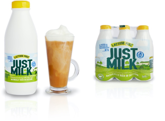 Long life Lactose-Free multi-packs JUST MILK