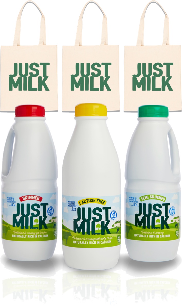 tote bags and just milk giveaway