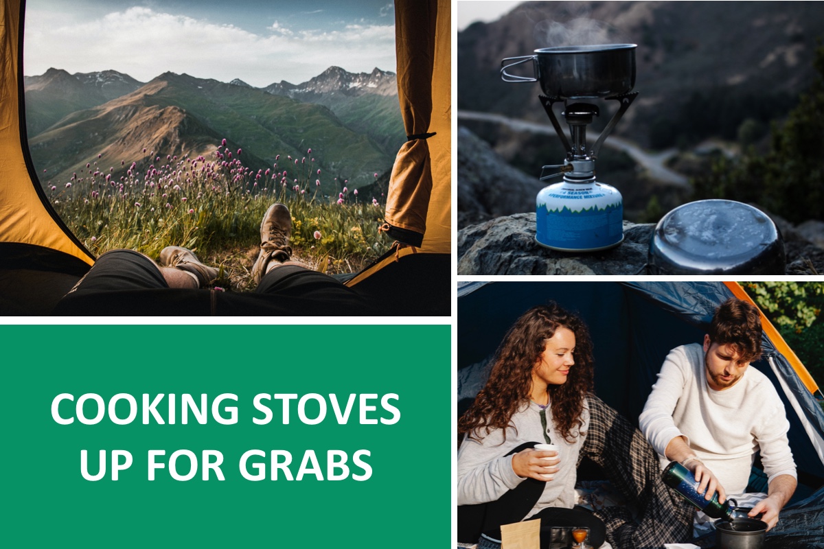 camping cooking stoves up for grabs with JUST MILK