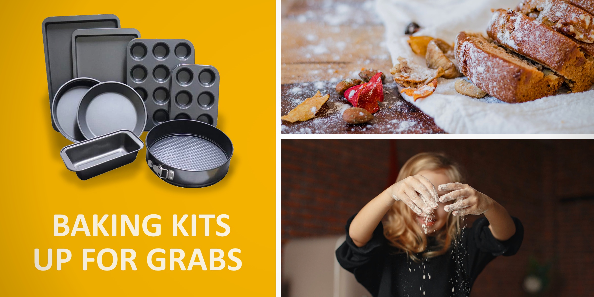 Masthead Jan 2023 baking trays Win Baking Tray Kits with JUST MILK in January 2023